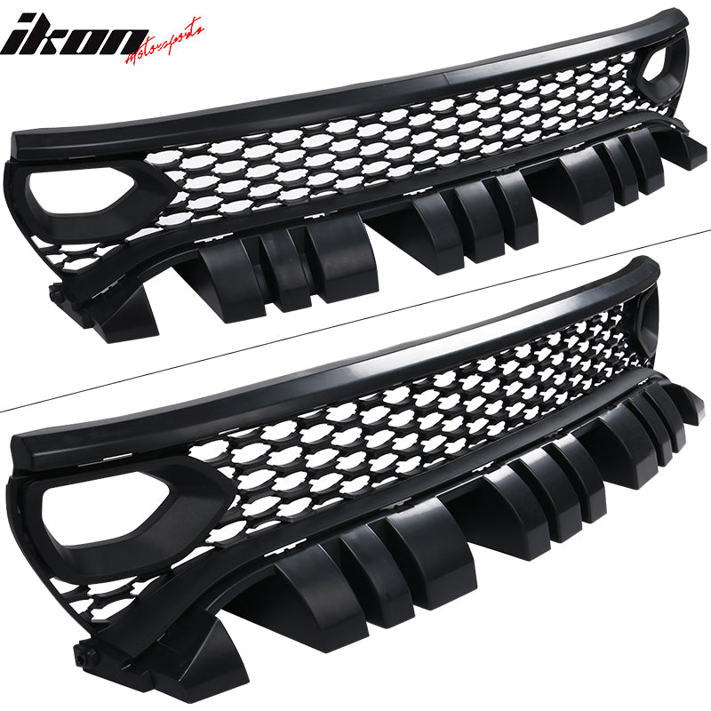 2015-2023 Dodge Charger Grill Unpainted Black Front Upper Car Grille
