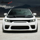 2015-2023 Dodge Charger Hood Black SRT Redeye Widebody Style Aluminum