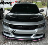 2015-2023 Dodge Charger SRT Style Car Hood Scoop Vent Black Aluminum
