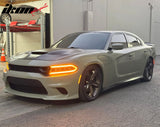 2015-2023 Dodge Charger SRT Style Car Hood Scoop Vent Black Aluminum