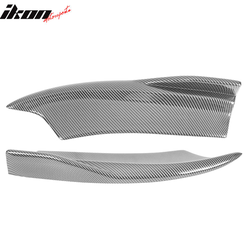 2015-2023 Dodge Charger V2 Style CF Print Rear Bumper Lip Side Apron