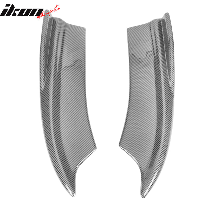 2015-2023 Dodge Charger V2 Style CF Print Rear Bumper Lip Side Apron