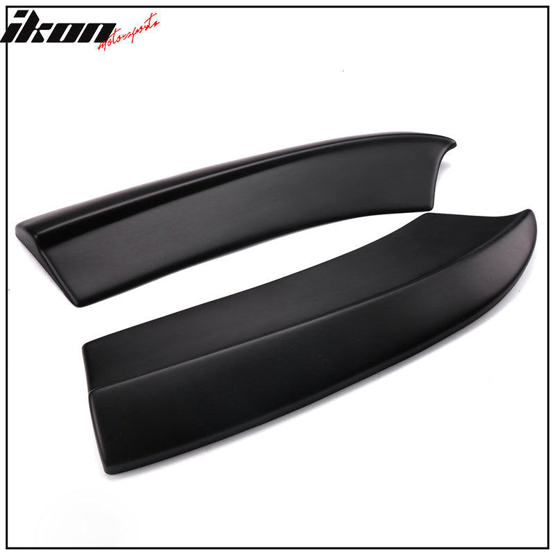 2015-2023 Dodge Charger Matte Black Rear Bumper Lip Aprons Pair PP
