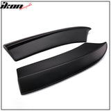 2015-2023 Dodge Charger Matte Black Rear Bumper Lip Aprons Pair PP