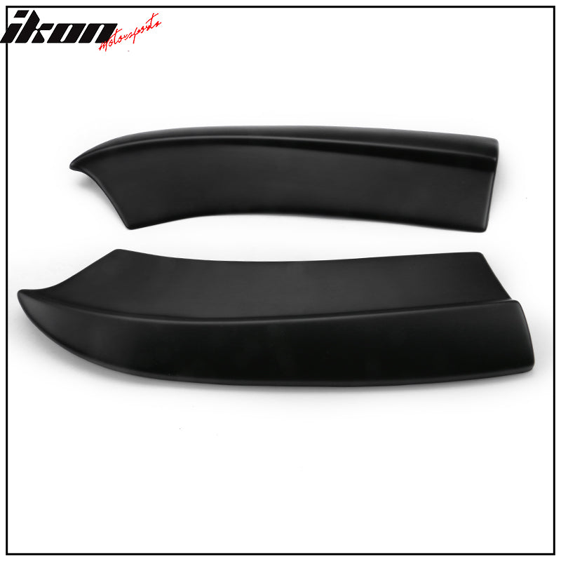 2015-2023 Dodge Charger Matte Black Rear Bumper Lip Aprons Pair PP