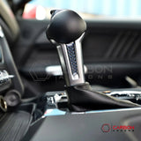 Carbon Fiber Shift Knob Side Trim Overlay for 2015–2023 Ford Mustang