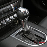 Carbon Fiber Shift Knob Side Trim Overlay for 2015–2023 Ford Mustang