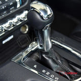 Carbon Fiber Shift Knob Side Trim Overlay for 2015–2023 Ford Mustang