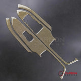 Reflective Carbon Fiber Window Switch Trim Overlay for 2015–2023 Ford Mustang