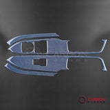 Reflective Carbon Fiber Window Switch Trim Overlay for 2015–2023 Ford Mustang