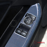 2015-2023 Mustang Reflective Carbon Fiber Window Switch Trim Overlay