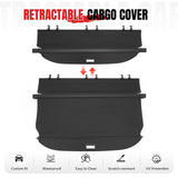 Retractable Rear Cargo Cover for Ford Edge 2015-2024 Carbon Fiber Texture