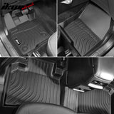 Cargo Cover+3D TPE Floor Mats for Ford Edge 2015-2024 Carbon Fiber Texture
