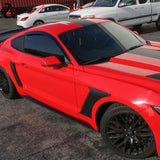 2015-2024 Ford Mustang Coupe Window Visors Slim Smoke Tinted  Acrylic