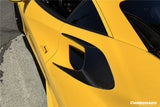 2015-2019 Ferrari 488 GTB Spider MSY Style Carbon Fiber Side Air Intake Flaps