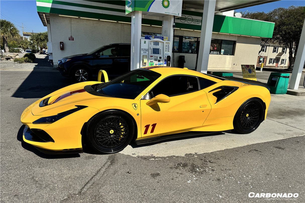 2015-2019 Ferrari 488 GTB Spider MSY Style Carbon Fiber Side Air Intake Flaps