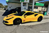 2015-2019 Ferrari 488 GTB Spider MSY Style Carbon Fiber Side Air Intake Flaps