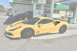 2015-2019 Ferrari 488 GTB Spider MSY Style Carbon Fiber Side Air Intake Flaps