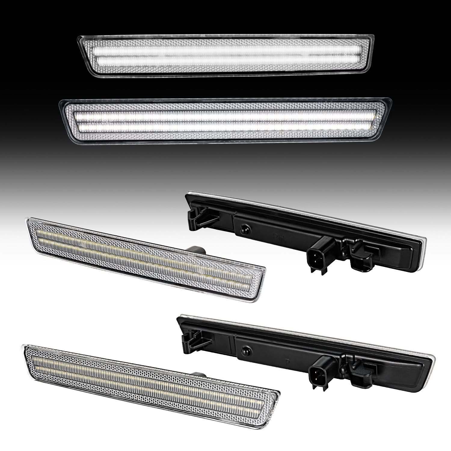 2015-2024 Dodge Challenger Clear White LED Side Markers