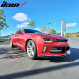 2016-2018 Chevrolet Camaro OE Style Unpainted Black Front Bumper Lip