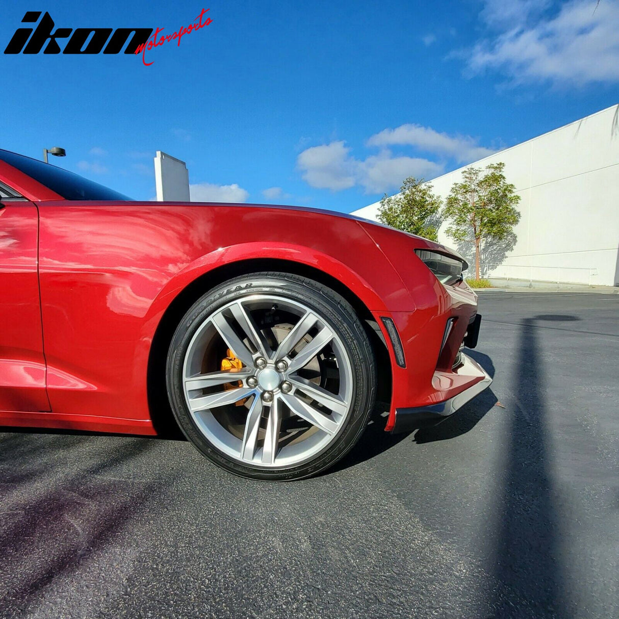2016-2018 Chevrolet Camaro OE Style Unpainted Black Front Bumper Lip