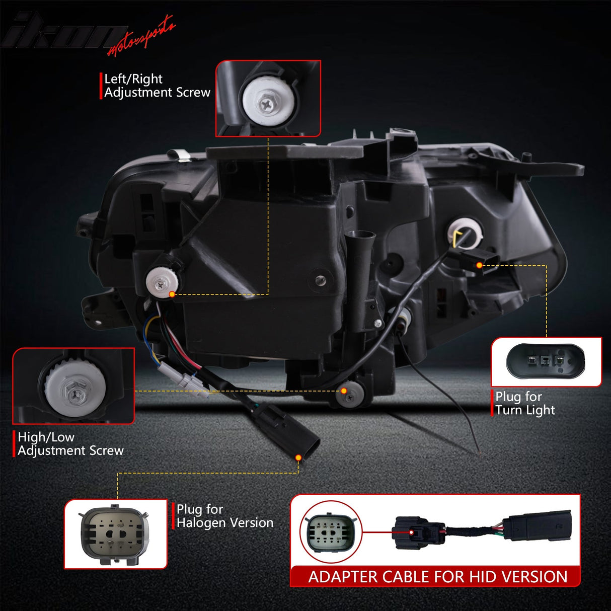 2016-2018 Chevrolet Camaro Projector DRL LED Headlights Lamps