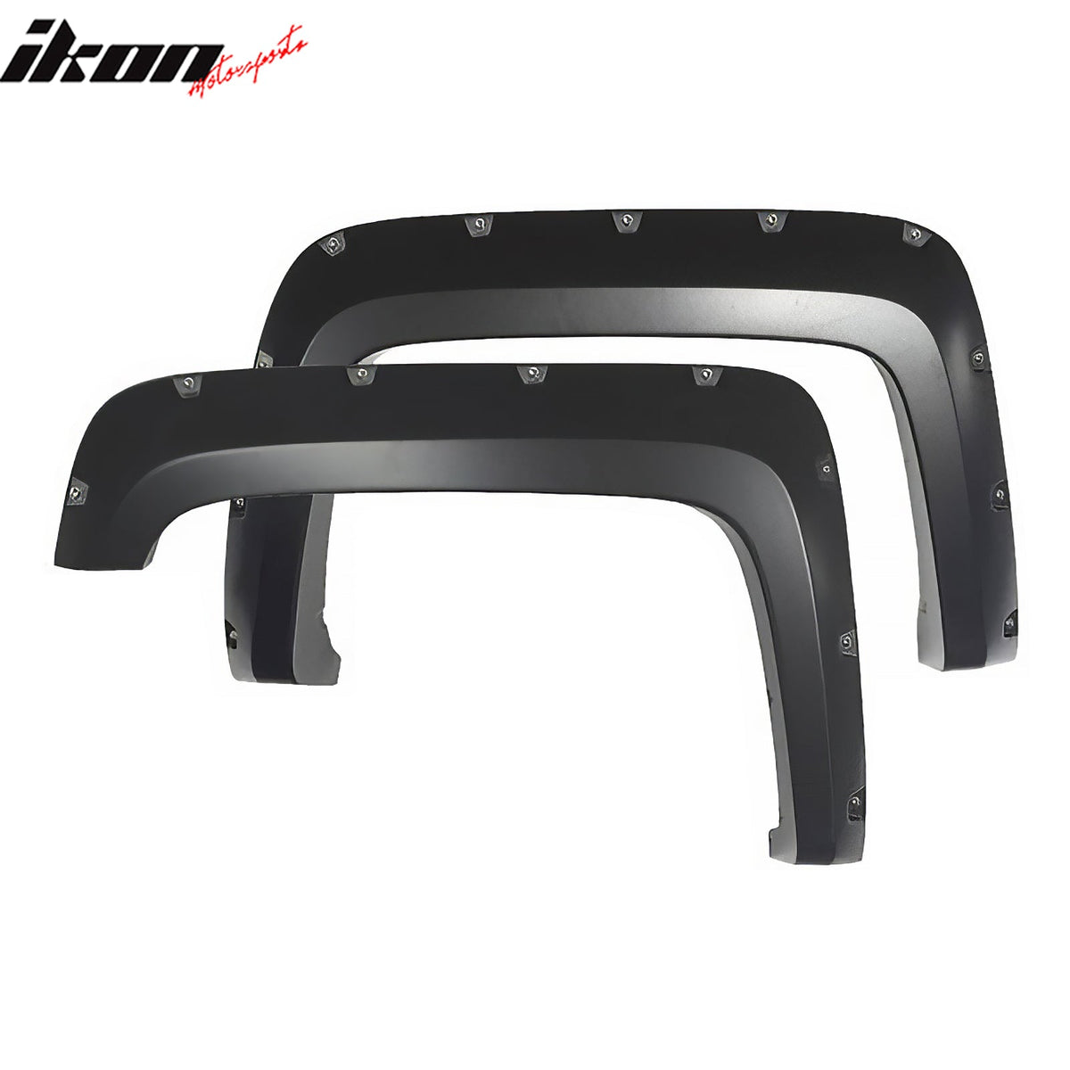 2016-2018 GMC Sierra 2500 HD Pocket Rivet Style Fender Flare Black