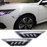 Side Marker Lights for Honda Civic 10th 2016-2018 Amber/White LED 2PCS