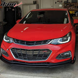 2016-2019 Chevy Cruze RS Front Lip OEM Style Unpainted Black Car Lip P
