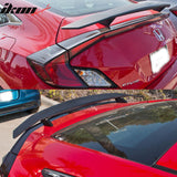 2016-2020 Honda Civic IKON Type A Primer Black Rear Spoiler Wing ABS