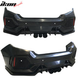 2016-2021 Honda Civic Sedan TR Style Front & Rear Bumper Cover PP