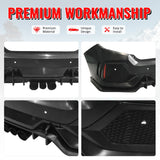 2016-2021 Honda Civic Sedan TR Style Rear Bumper Cover W/Diffuser PP
