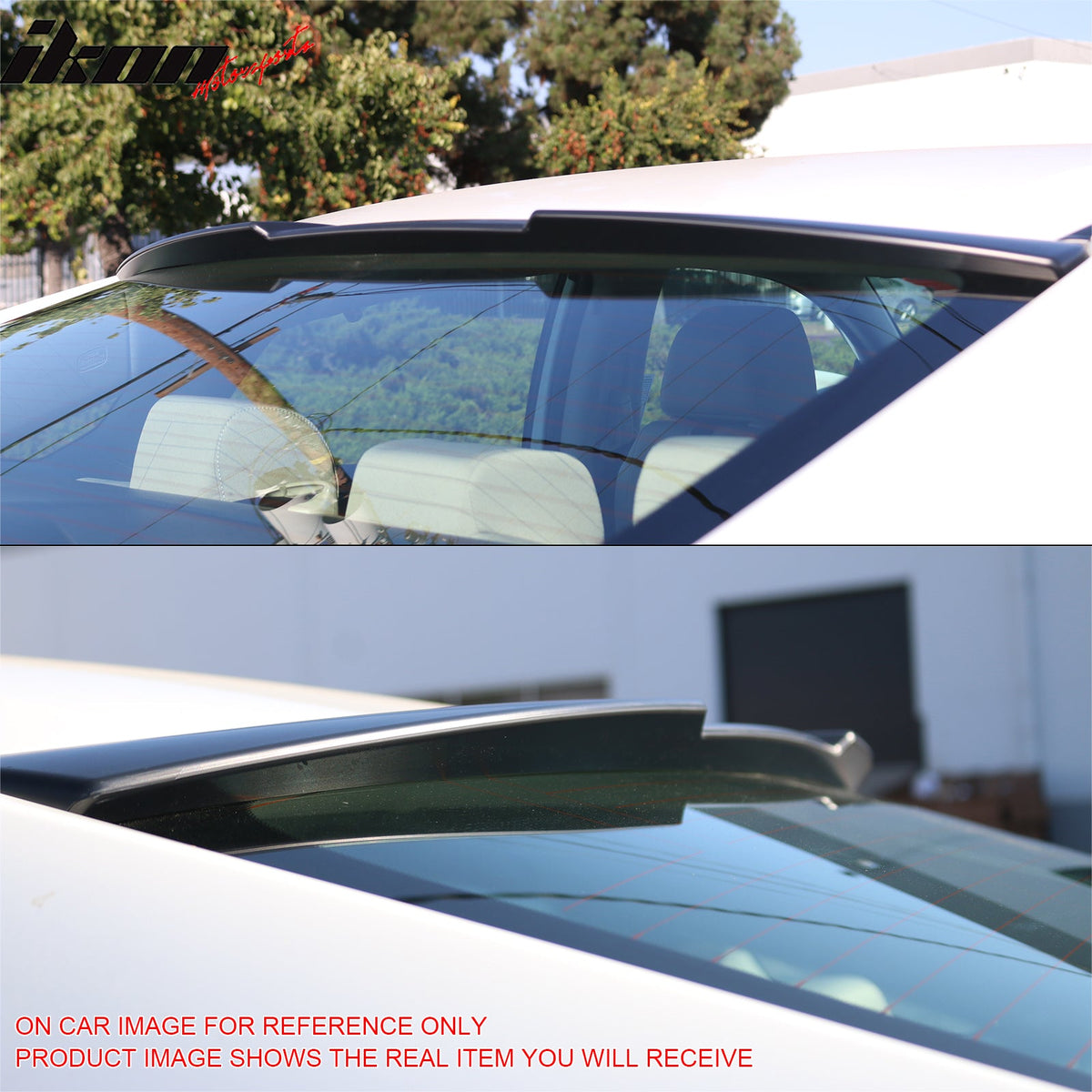 2016-2021 Honda Civic Sedan JDM Style Roof Spoiler Carbon Fiber Print