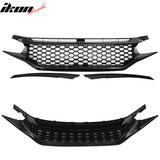 2016-2021 Honda Civic OE Style Unpainted Front Bumper Cover W/ Grille