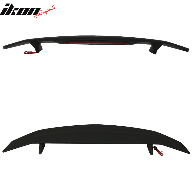 2016-2021 Honda Civic Sedan IKON Style Matte Black Rear Spoiler Wing