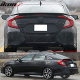 2016-2021 Honda Civic RS SI Crystal Black Pearl Rear Spoiler Wing ABS