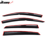 2016-2021 Honda Civic Sedan Smoke Chrome Mugen Window Visors Acylic