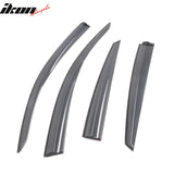 2016-2021 Honda Civic Sedan Transparent Smoke Window Visors Acrylic