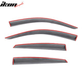 2016-2021 Honda Civic Sedan Transparent Smoke Window Visors Acrylic