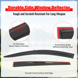 2016-2022 Toyota Prius& 2017-2022 Prius Prime Hatchback Window Visors Smoke Acrylic Rain Sun Deflectors Guard 4PCS Set