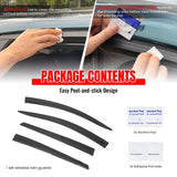 2016-2022 Toyota Prius& 2017-2022 Prius Prime Hatchback Window Visors Smoke Acrylic Rain Sun Deflectors Guard 4PCS Set