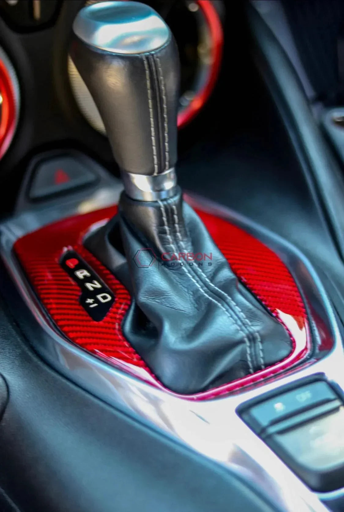 2016-2024 Camaro Real Carbon Fiber Gear Shift Trim Overlay