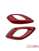 2016-2024 Camaro Real Carbon Fiber Interior Door Handle Chrome Delete Cover