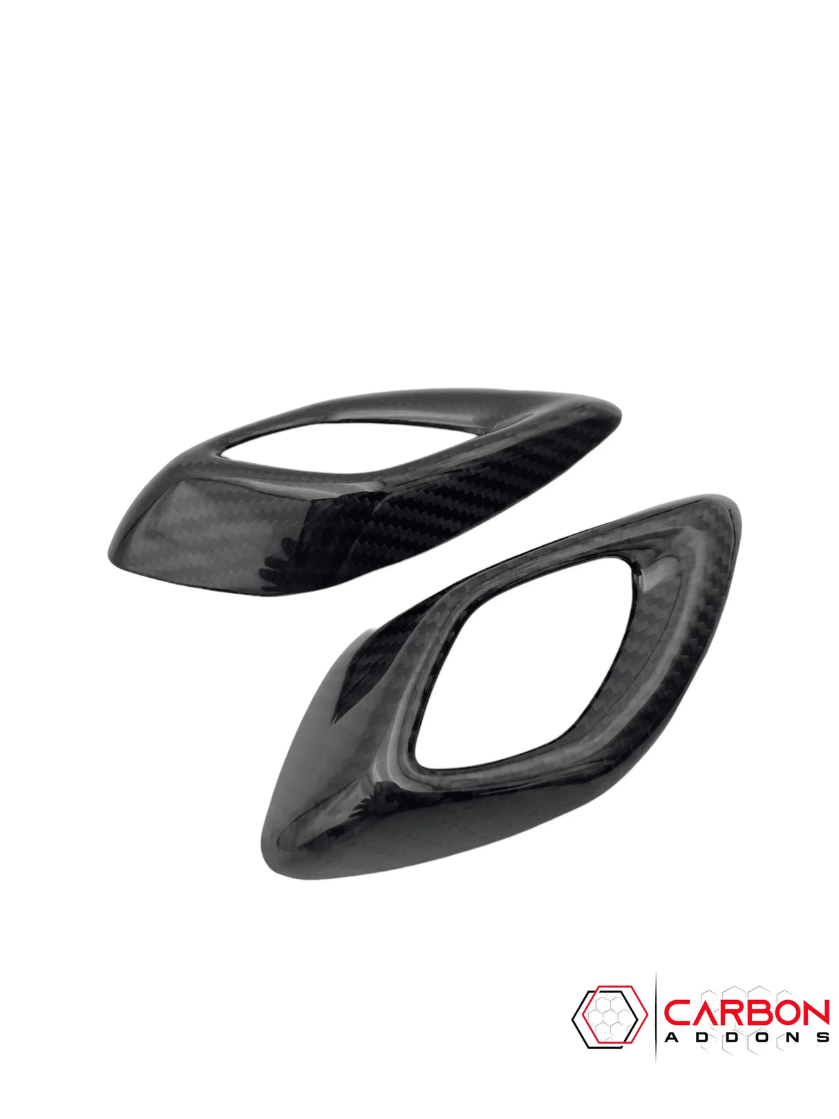 2016-2024 Camaro Real Carbon Fiber Interior Door Handle Chrome Delete Cover