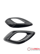 2016-2024 Camaro Real Carbon Fiber Interior Door Handle Chrome Delete Cover