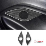 2016-2024 Chevrolet Camaro Real Carbon Fiber Rear Seat Speaker Trim Overlay