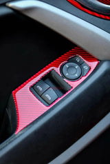 2016-2024 Chevrolet Camaro Window Switch Trim Carbon Fiber Overlay [2pcs]