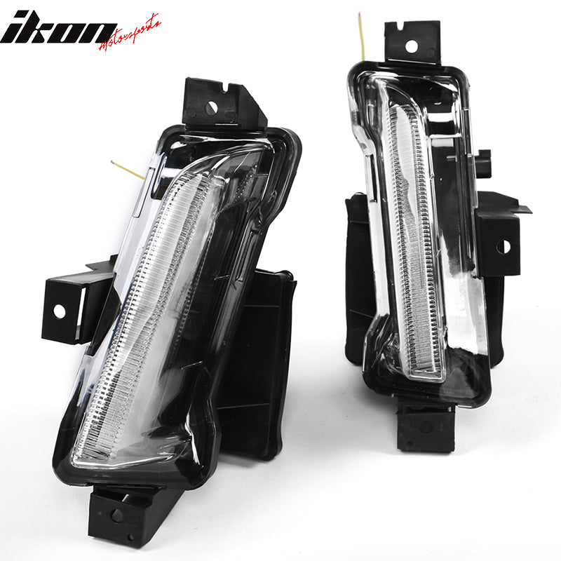 2016-2024 Chevy Camaro Clear Fog Lights w/ Amber Switchback Signal ABS