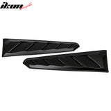 2016-2024 Chevy Camaro Black Rear Window Louvers Pair ABS