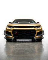 2016-2024 Chevrolet Camaro 1LE Style 2PCS Front Bumper Side Canards PP